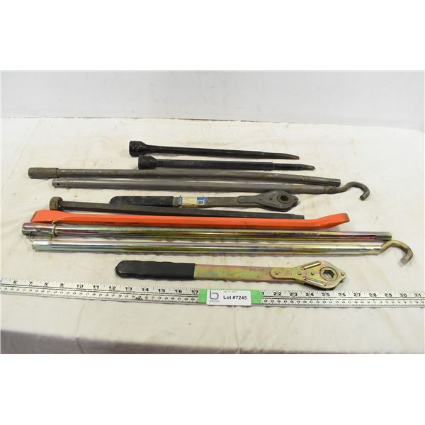 Assorted Hooks, Bars & Tools