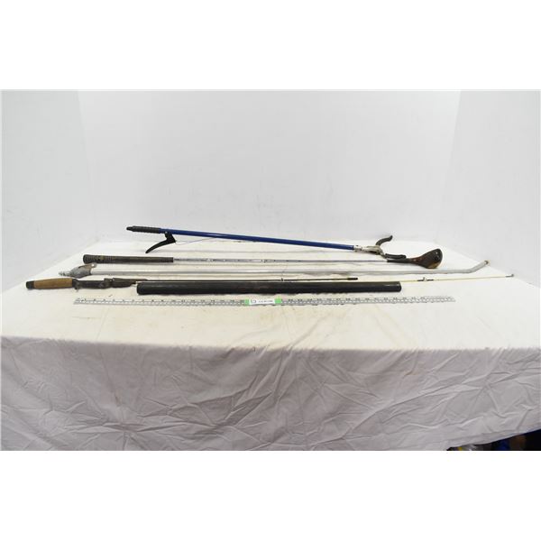 Garbage Picker, Golf Club, Fishing Rods & Air Sprayer