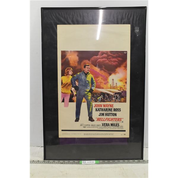 Hellfighters Movie Poster w/ John Wayne – 30”x20”
