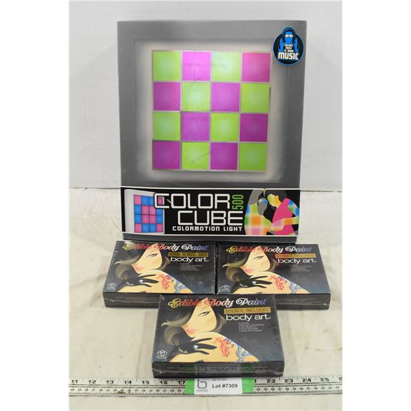 Foam Colour Cube & Edible Body Paint