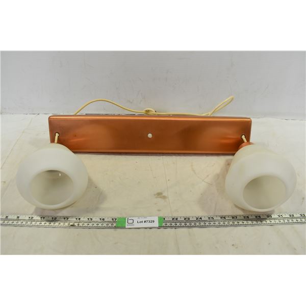 2 Hanging Copper Ceiling Lights