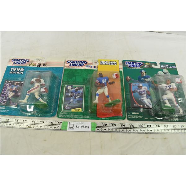 3 Football Starting Lineup Figures
