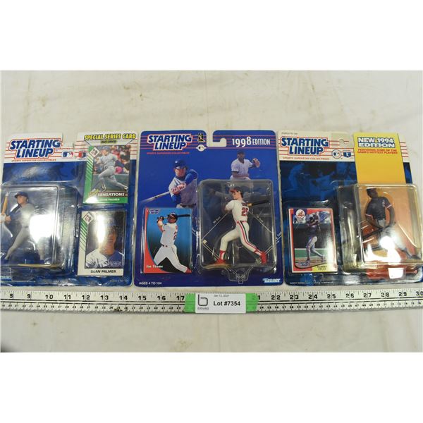 3 Baseball Starting Lineup Figures
