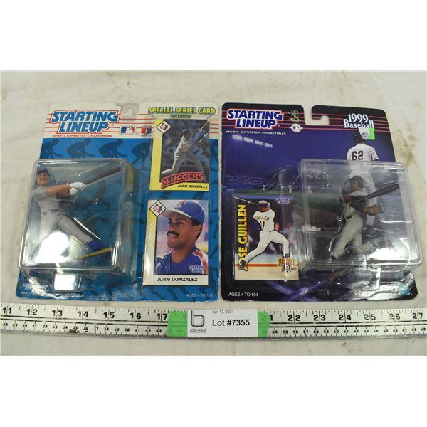 Juan Gonzalez & Jose Guillen Starting Lineup Figures