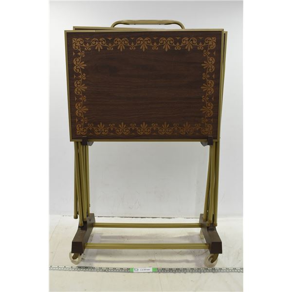 TV Dinner Tables w/ Rolling Stand