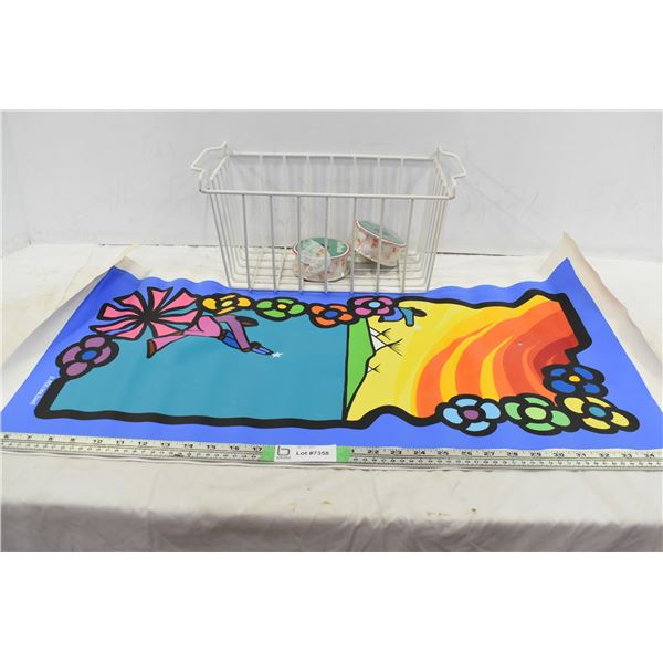 Painted Canvas & Ribbon