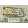 1973 Canadian $1 Bill – Very Good Condition (small tear in bottom right corner, appears crease-free!