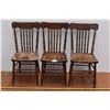 *Set of 3 Vintage Wooden Chairs