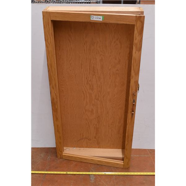 *Wooden Cabinet w/ Locking Hinge