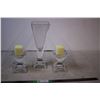 Co-op Glass Candle & Vase set-sturdy and heavy