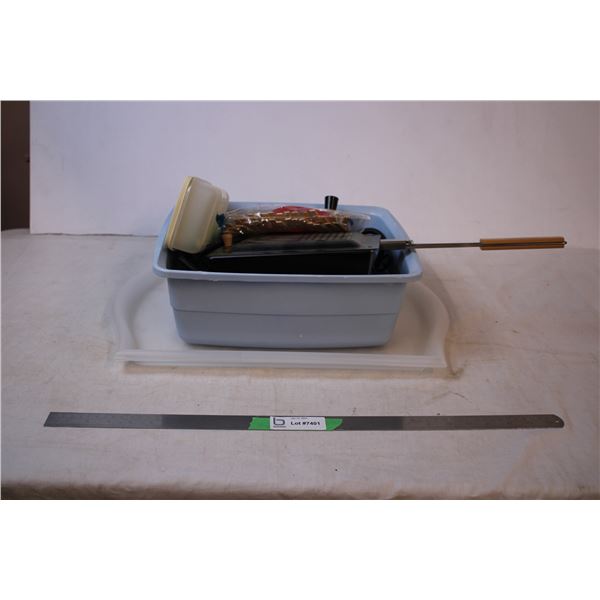 Misc Household Items- new campfire popper, metal  fruit basket,etc