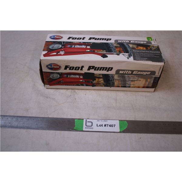 Foot Pump with Gauge