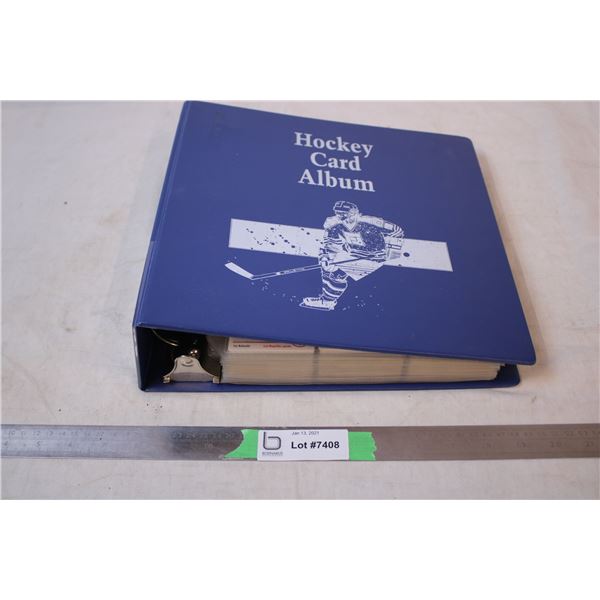 Hockey Card Album with cards