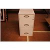 *white Filing Cabinet with keys and 13 file folders  27Hx14Wx18D