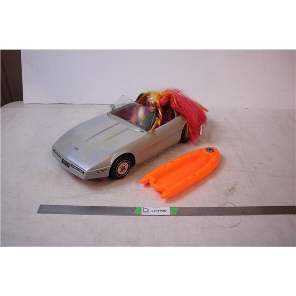 Barbie Doll with Car and Boat