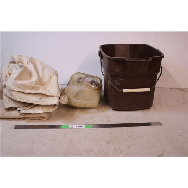 Mop pail with drop sheets,car parts