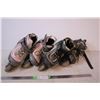 Pink Roller blades size 5-8,Grey Roller blades size 1-4