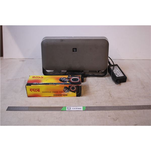 Altec Lansing Docking station (dirty) + used speakers in wrong box