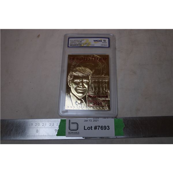2019 Merrick Mint Donald Trump 23 Karat Gold