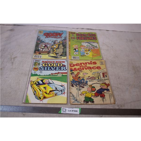 Goofy,richie rich,Dennis the Menace Comics
