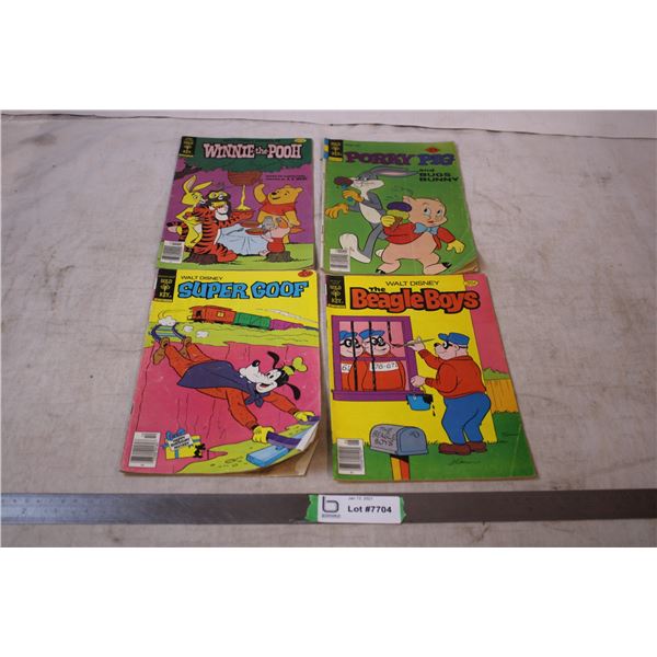 Gold Key comics, Winnie the Pooh, Porky Pig, Super Goof, Beagle Boys