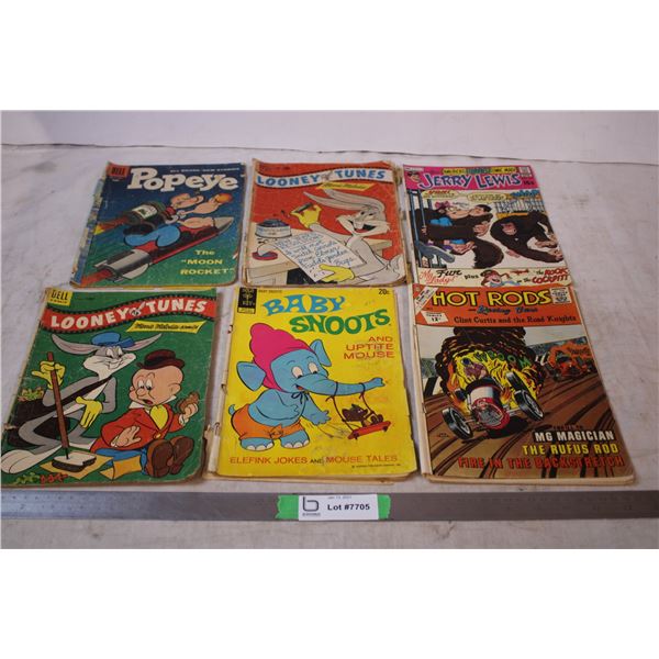 Dell Looney Tunes + Popeye 10cent comics + misc (poor condition)
