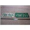 Saskatchewan Plates 1968,69