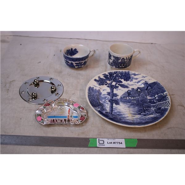 Tea cups,Decorative plate,Misc Items
