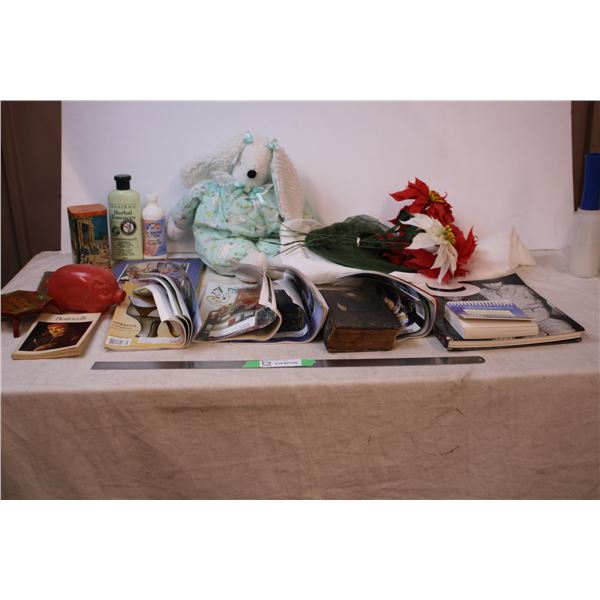 Vintage German book, Magazines, Misc household Items