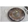 Image 2 : silver cake plate, silver plate fork, knife