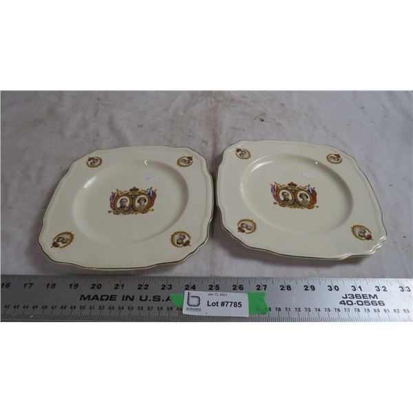 alfred meakin marigold 1939 royal visit collectors plates