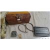Image 3 : 1922 cigar wooden box + cedar box, lighter, misc