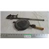 vintage clamp, waffle iron, cast iron