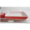 Image 3 : pyrex refrigerator dishes, baking plate (no lids)