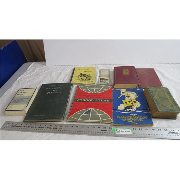 book on red rose tea stamps + other books