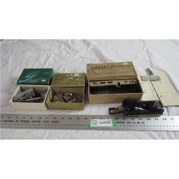 greist, zig zagger button holder + sewing aids