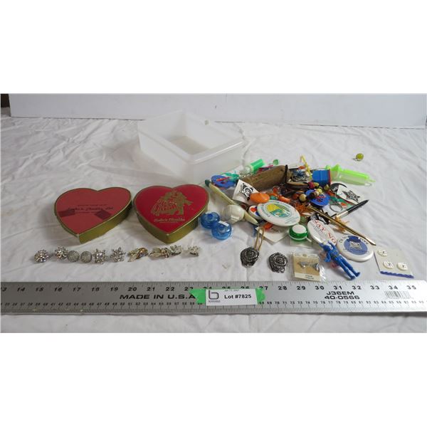 vintage clip on screw on earrings, misc