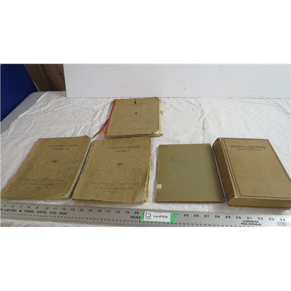 outlined lessions books + other books