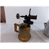 Image 3 : Brass blowtorch + antique coffee percolator