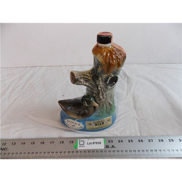 Ducks Unlimited (jim beam?) liquor bottle