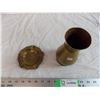 Image 2 : Heavy Brass vase + brass ash-tray