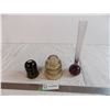 (2) insulators and a vase