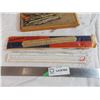 Image 2 : The original slide ruler (in box) + vintage mathematics tools