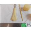 Image 2 : small bakelite set -stamped "French ivory"