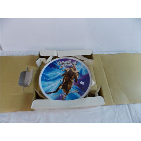 Calgary stamped official collector plate - 1981