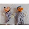 Image 2 : Donald Duck & Pluto - Vintage Walt Disney Hand puppets