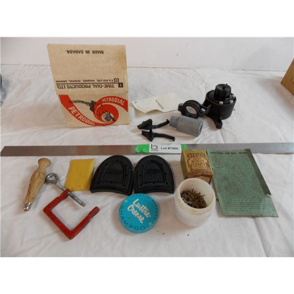 Stelco Boot Calks / soling shoe kit + petrodial gas timer