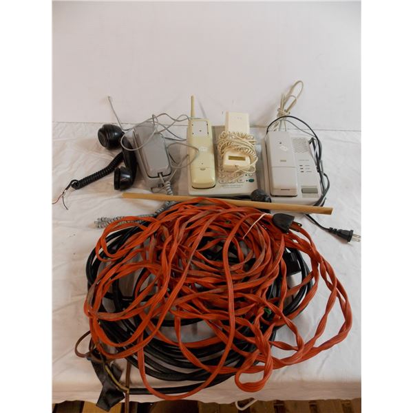 Telephones + various cords