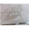 Image 1 : Glass cookie jar (with lid) + Glass Vases + long lamp shade
