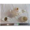 Image 2 : Wade ceramic teapot, cream + sugar set